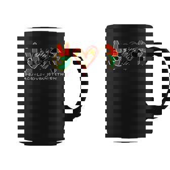 Peace Love Junenth Pride Black Remembering My Ancestors Coffee Mug | Mazezy