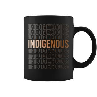 Peace Love Native Blood Native American Indigenous Black Coffee Mug - Seseable
