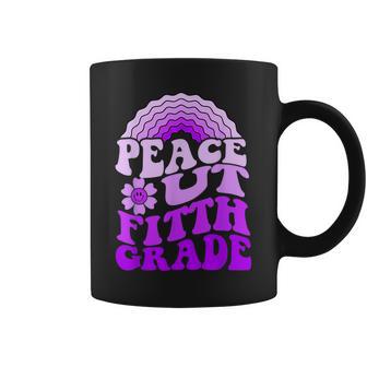 Peace Love Out Fifth Grade Teacher Kids Last Day Of School Coffee Mug | Mazezy