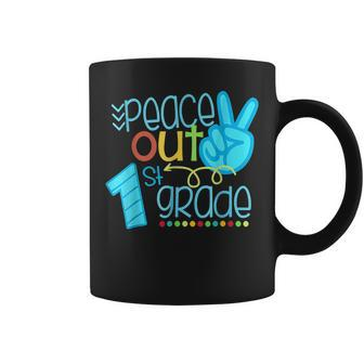 Peace Out 1St Grade Funny End Of School Year Coffee Mug | Mazezy