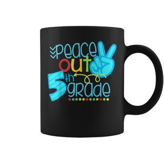 Peace Out 5Th Grade Funny End Of School Year Teacher Student Coffee Mug - Thegiftio UK