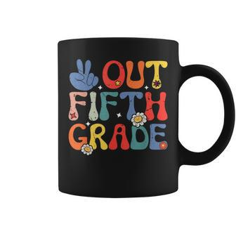 Peace Out Fifth 5Th Grade Elementary School Graduation Coffee Mug | Mazezy