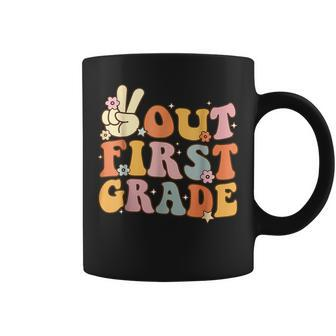 Peace Out First Grade - Last Day Of School 1St Grade Coffee Mug | Mazezy