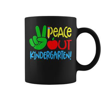 Peace Out Kindergarten Graduation Last Day Of School Boy Kid Coffee Mug | Mazezy