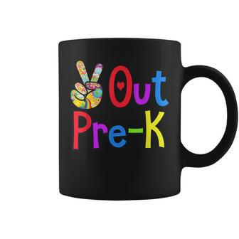 Peace Out Pre K Last Day Of School Prek Graduate Coffee Mug | Mazezy