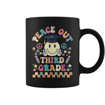 Peace Out Third Grade Groovy 3Rd Grade Teacher Student Coffee Mug | Mazezy