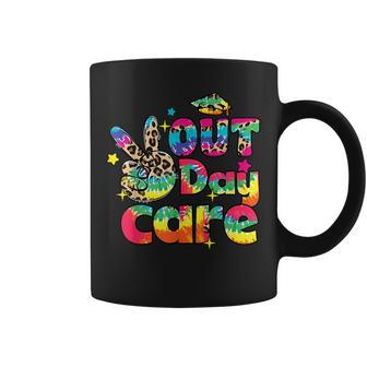 Peace Sign Out Daycare Tie Dye Leopard Student Graduation Coffee Mug - Monsterry DE