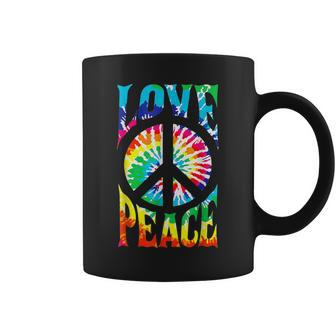 Peace Sign Love T 60S 70S Tie Die Hippie Costume Coffee Mug - Monsterry