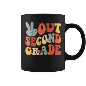 Peace Sign Out Second Grade Groovy 2Nd Last Days School Coffee Mug | Mazezy AU