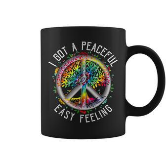 I Got Peaceful Easy-Feeling Tie Dye Hippie 1960S Peaceful Coffee Mug - Seseable