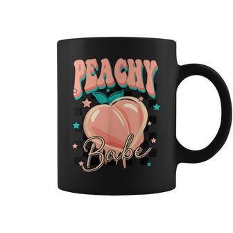 Peachy Babe Inspirational Women's Graphic Coffee Mug | Mazezy