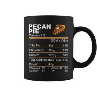 Pecan Pie Nutrition Facts Thanksgiving Coffee Mug | Mazezy