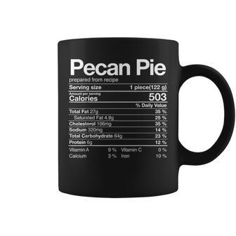 Pecan Pie Nutrition Facts Thanksgiving Turkey Day Coffee Mug | Mazezy