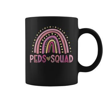 Pediatrician Rainbow Peds Squad Pediatric Nurse Peds Coffee Mug - Monsterry CA