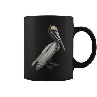 Pelican Vintage Bird Graphic Brown Pelican Coffee Mug | Mazezy