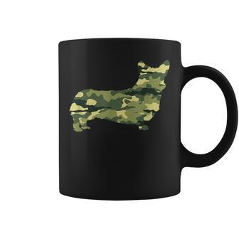Pembroke Welsh Corgi Camo Camouflage Dog Lover Coffee Mug | Mazezy