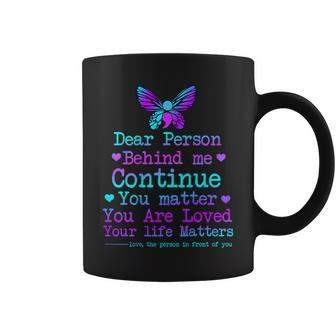 Person Behind Me Suicide Prevention & Depression Awareness Coffee Mug - Monsterry DE