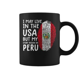 Peru Flag Peruvian For Peru Men Coffee Mug | Mazezy