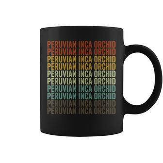 Peruvian Inca Orchid Retro Coffee Mug | Mazezy
