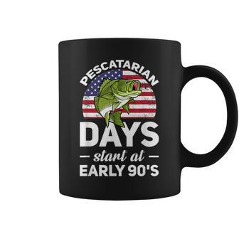 Pescatarian Days Starts At Early 90S Funny Fish Diet Gifts For Fish Lovers Funny Gifts Coffee Mug | Mazezy