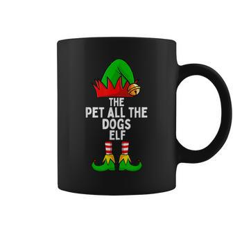 Pet All The Dogs Elf Matching Family Christmas Gift For Women Coffee Mug - Thegiftio UK