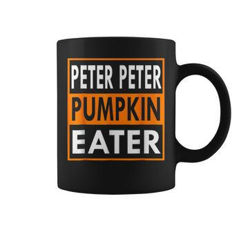 Peter Pumpkin Costume Eater For Couples Matching Halloween Coffee Mug - Seseable