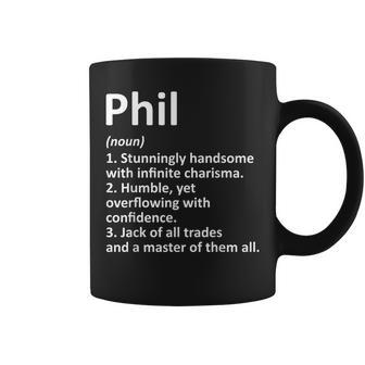 Phil Definition Personalized Name Funny Birthday Gift Idea Coffee Mug | Mazezy