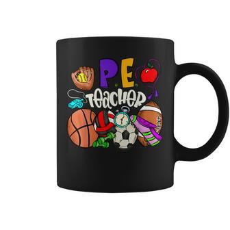 Physical Education Pe Teacher Happy First Day Back To School Coffee Mug - Monsterry DE