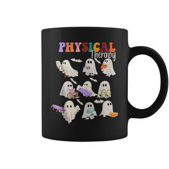 Physical Therapist Halloween Cute Ghost Physical Therapy Pt Coffee Mug - Seseable