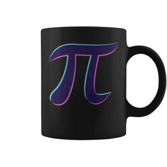 Pi Day Retro Vaporwave 80S 90S Style Funny Math Lover Gift Pi Day Funny Gifts Coffee Mug | Mazezy