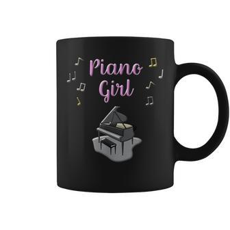 Piano Girl Piano Player Pianist Coffee Mug - Monsterry DE