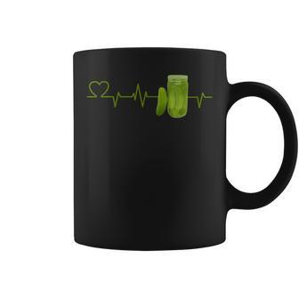 Pickle Lover Heartbeat For Pickles Lover Coffee Mug - Seseable