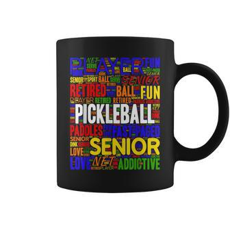 Pickleball Addict Player For Retired Seniors Coffee Mug | Mazezy