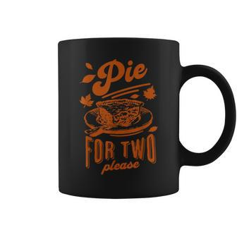 Pie For Two Please Fall Vibes Thanksgiving Pregnancy Reveal Coffee Mug - Thegiftio UK