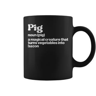 Pig Definition Bacon Funny Bbq Barbecue Grill Men Women Kids Gifts For Pig Lovers Funny Gifts Coffee Mug | Mazezy