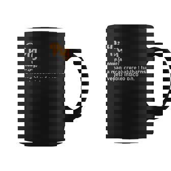 Pig A Magical Creature That Turns Vegetable Into Bacon Quote Coffee Mug | Mazezy