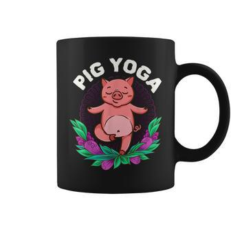 Pig Yoga Meditation Cute Zen Funny Gift For Yogis Meditation Funny Gifts Coffee Mug | Mazezy