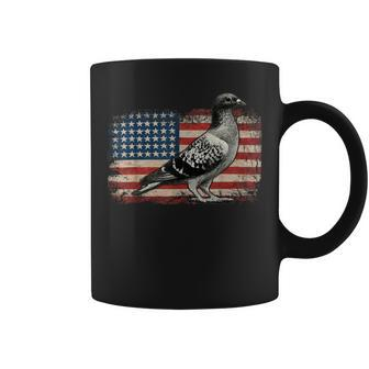 Pigeon Bird 4Th Of July Usa Patriotic Pigeon Usa Flag Coffee Mug - Monsterry AU