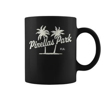Pinellas Park Florida Vintage 70S Palm Trees Graphic Coffee Mug | Mazezy