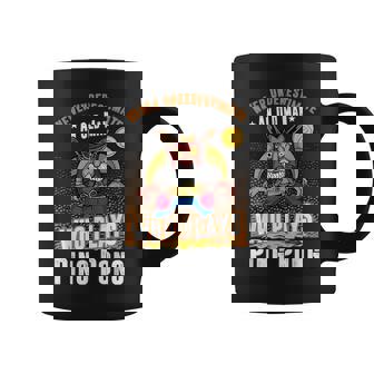 Ping Pong Never Underestimate An Old Man Who Plays Ping Pong Gift For Mens Coffee Mug - Seseable