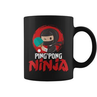 Ping Pong Ninja - Table Tennis Player Paddler Sports Lover Coffee Mug - Seseable