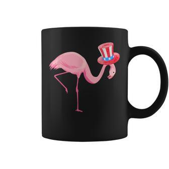 Pink Flamingo 4Th Of July Usa American Flag Bird Lovers Gift Coffee Mug | Mazezy