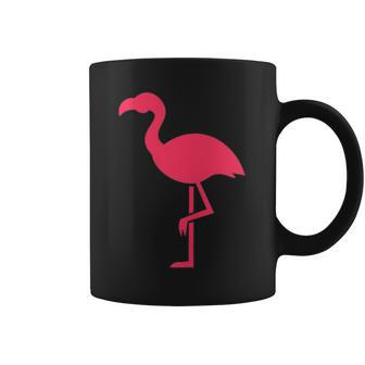 Pink Flamingo On Breast - Summer Vibes Summer Beach Style Coffee Mug | Mazezy