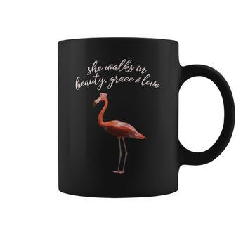 Pink Flamingo Queen Inspirational Christian Mom Nana Auntie Gifts For Mom Funny Gifts Coffee Mug | Mazezy
