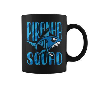 Piranha Squad Retro Lover Fish Piranhas Coffee Mug - Seseable