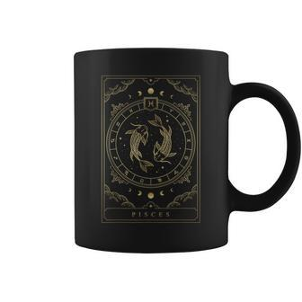 Pisces Horoscope And Zodiac Symbol Coffee Mug | Mazezy