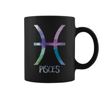 Pisces Zodiac Symbol Astrology Fish Water Sign Coffee Mug | Mazezy