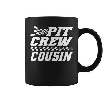 Pit Crew Cousin Hosting Race Car Birthday Matching Family Coffee Mug | Mazezy