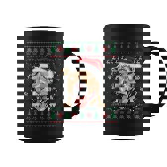 Pitbull Christmas Ugly Sweater Pit Bull Lover Coffee Mug - Seseable