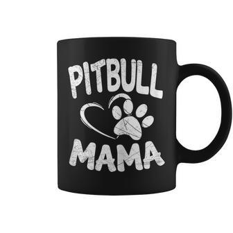 Pitbull Mama Pit Bull Lover Dog Terrier Mom Coffee Mug | Mazezy